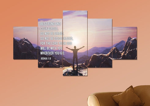 The Summit #10 Joshua 1:9 Be Strong and Courageous Wall Art