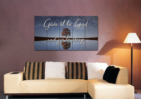 The Tree #3 Give it to God and Go to Sleep Sign, Wall Art & Decor