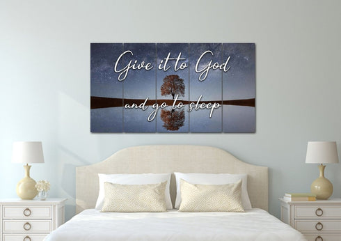 The Tree #3 Give it to God and Go to Sleep Sign, Wall Art & Decor