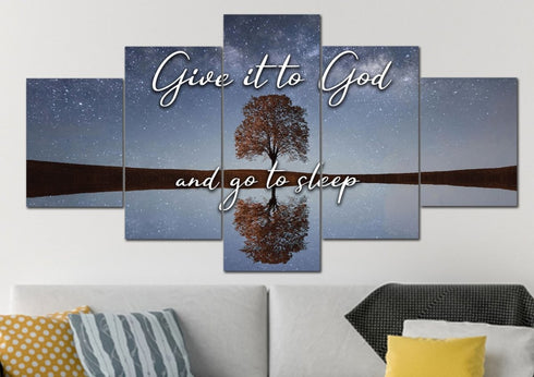The Tree #3 Give it to God and Go to Sleep Sign, Wall Art & Decor