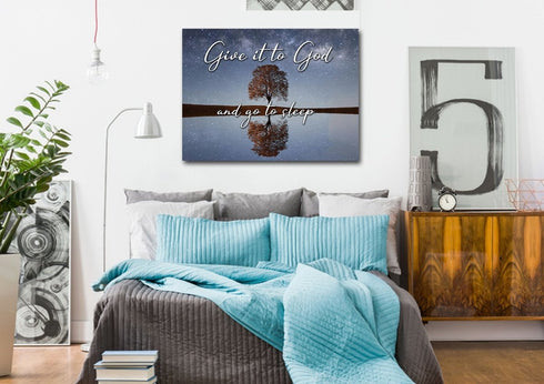 The Tree #3 Give it to God and Go to Sleep Sign, Wall Art & Decor