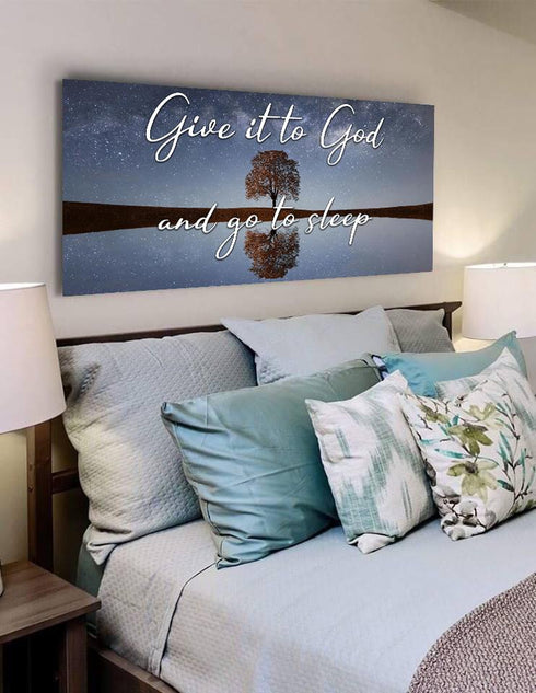 The Tree #3 Give it to God and Go to Sleep Sign, Wall Art & Decor