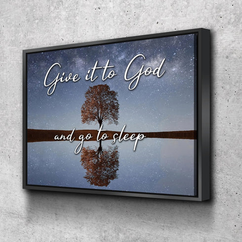 The Tree #3 Give it to God and Go to Sleep Sign, Wall Art & Decor