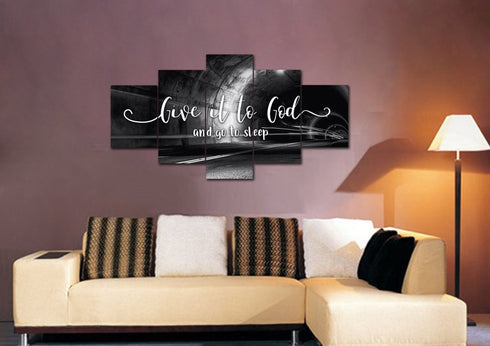 The Tunnel #7 Give it to God and Go to Sleep Sign, Wall Art & Decor