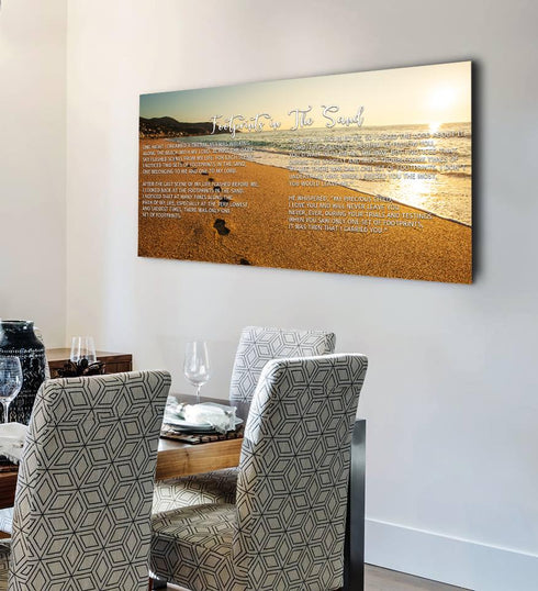 The Walk #9 Footprints in the Sand Wall Art & Decor