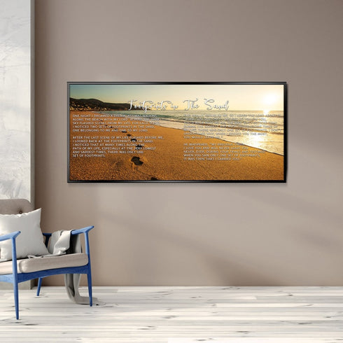 The Walk #9 Footprints in the Sand Wall Art & Decor