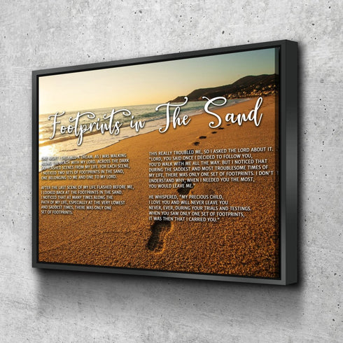 The Walk #9 Footprints in the Sand Wall Art & Decor