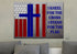 Thick Gray #14 Stand for the Cross, Kneel for the Flag American Flag Patriotic Wall Art