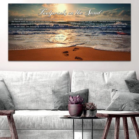 To Water #11 Footprints in the Sand Wall Art & Decor