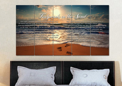 To Water #11 Footprints in the Sand Wall Art & Decor