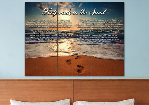 To Water #11 Footprints in the Sand Wall Art & Decor