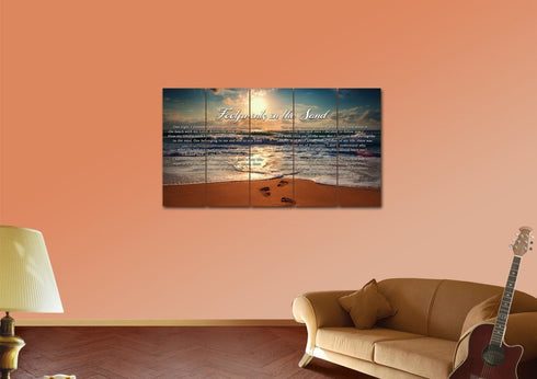 To Water #11 Footprints in the Sand Wall Art & Decor