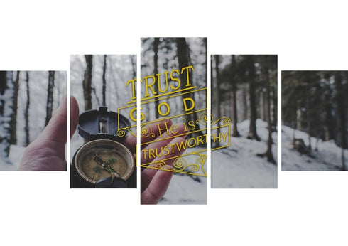 Trust God He is Trustworthy Wall Art Canvas Print