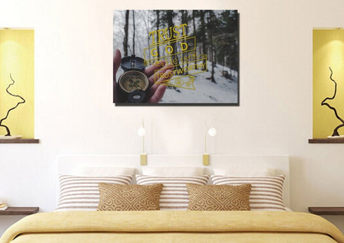 Trust God He is Trustworthy Wall Art Canvas Print