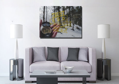 Trust God He is Trustworthy Wall Art Canvas Print