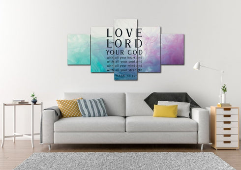 Vapor #9 Love the Lord your God Wall Art
