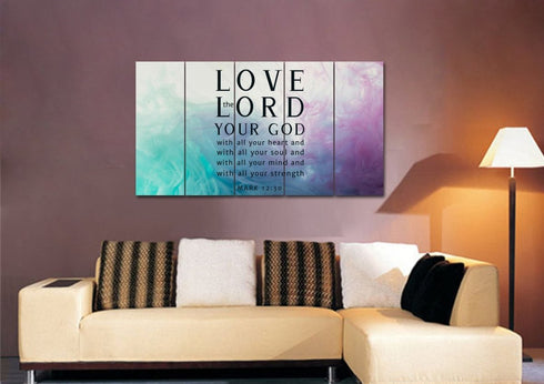 Vapor #9 Love the Lord your God Wall Art