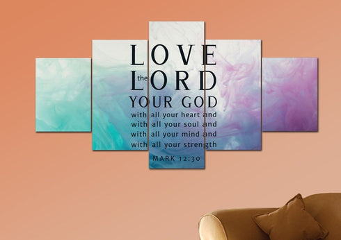 Vapor #9 Love the Lord your God Wall Art