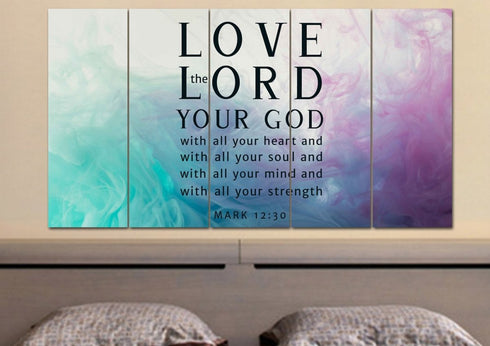 Vapor #9 Love the Lord your God Wall Art