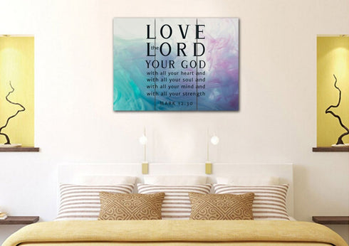 Vapor #9 Love the Lord your God Wall Art