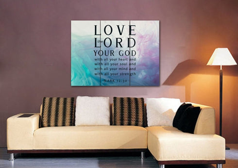 Vapor #9 Love the Lord your God Wall Art