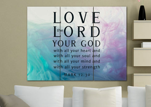 Vapor #9 Love the Lord your God Wall Art