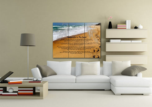 Visible Hands #1 Footprints in the Sand Wall Art & Decor