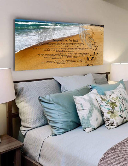 Visible Hands #1 Footprints in the Sand Wall Art & Decor