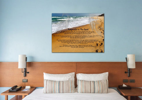 Visible Hands #1 Footprints in the Sand Wall Art & Decor