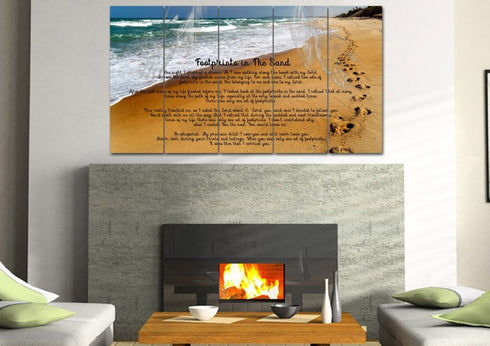 Visible Hands #1 Footprints in the Sand Wall Art & Decor