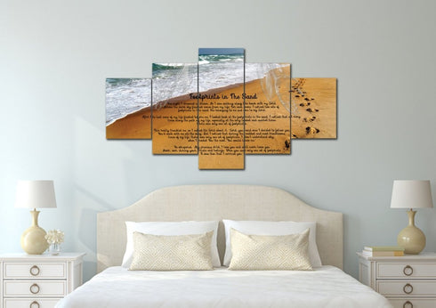 Visible Hands #1 Footprints in the Sand Wall Art & Decor