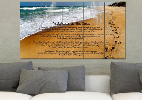 Visible Hands #1 Footprints in the Sand Wall Art & Decor