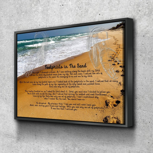 Visible Hands #1 Footprints in the Sand Wall Art & Decor