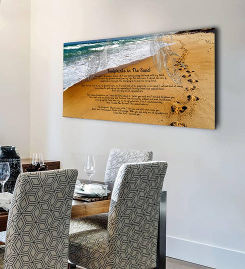 Visible Hands #1 Footprints in the Sand Wall Art & Decor