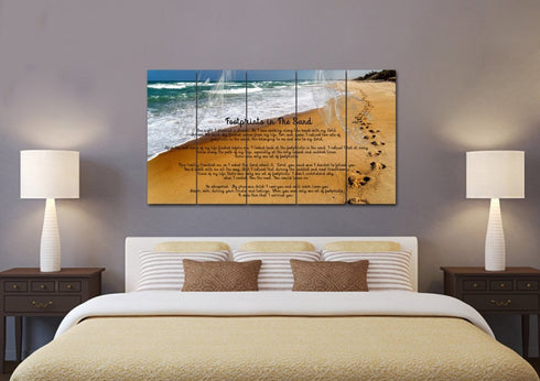 Visible Hands #1 Footprints in the Sand Wall Art & Decor