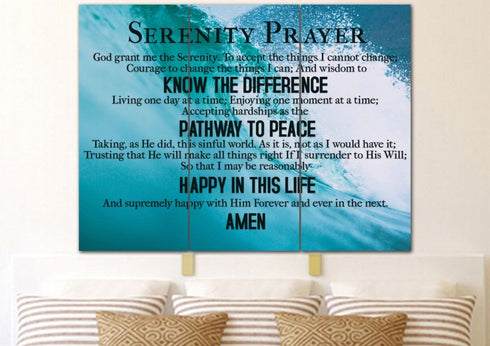 Waves #17 Serenity Prayer Wall Art