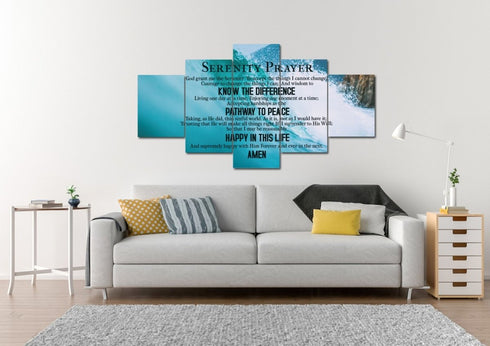 Waves #17 Serenity Prayer Wall Art