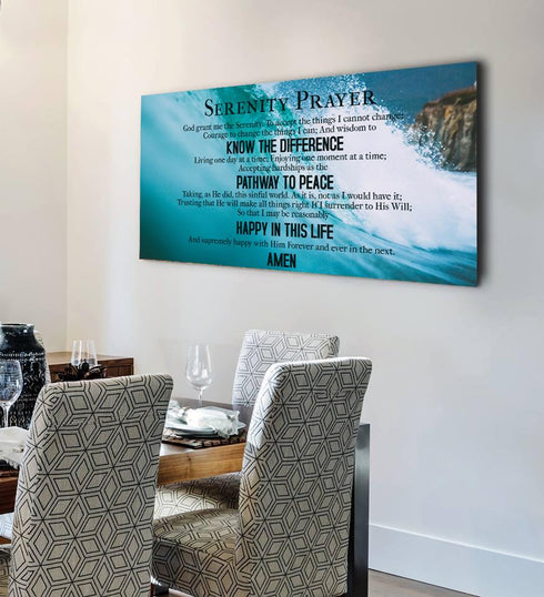 Waves #17 Serenity Prayer Wall Art