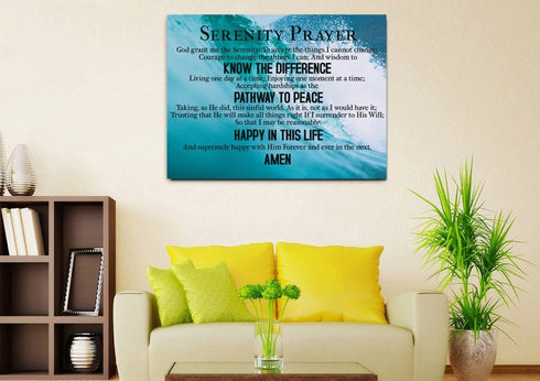 Waves #17 Serenity Prayer Wall Art