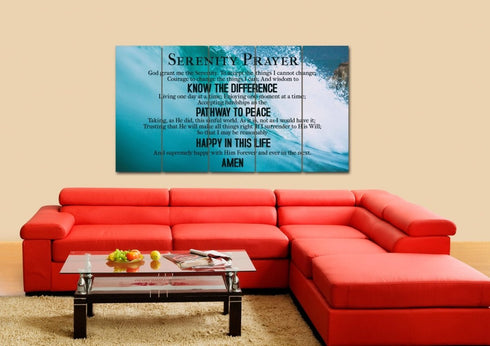 Waves #17 Serenity Prayer Wall Art