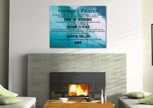 Waves #17 Serenity Prayer Wall Art