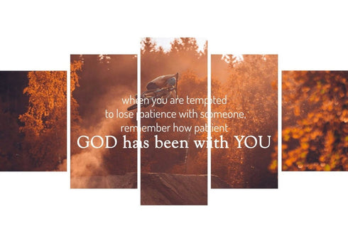 When you are tempted to lose patience with someone Canvas Wall Art Print