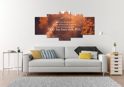 When you are tempted to lose patience with someone Canvas Wall Art Print