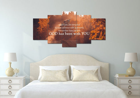 When you are tempted to lose patience with someone Canvas Wall Art Print