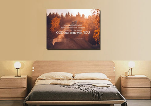 When you are tempted to lose patience with someone Canvas Wall Art Print