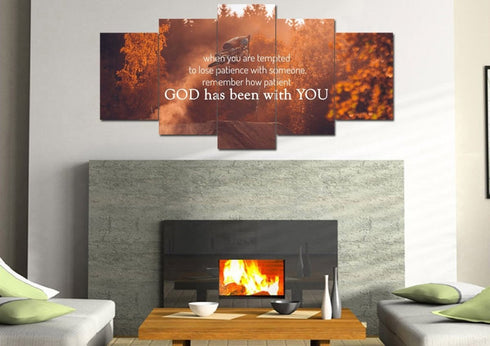 When you are tempted to lose patience with someone Canvas Wall Art Print