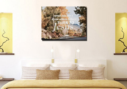 When you don't know where to turn Canvas Wall Art Print