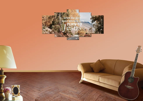 When you don't know where to turn Canvas Wall Art Print