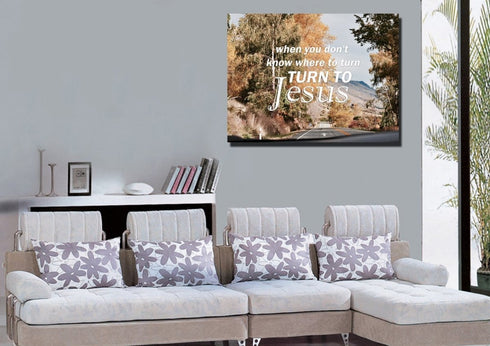 When you don't know where to turn Canvas Wall Art Print