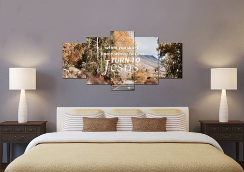 When you don't know where to turn Canvas Wall Art Print